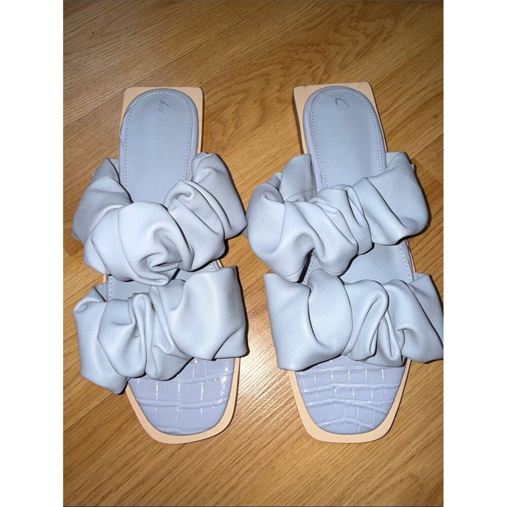 NEW Circus by Sam Eldelman Slide Sandals baby blue NY Iggy size 7